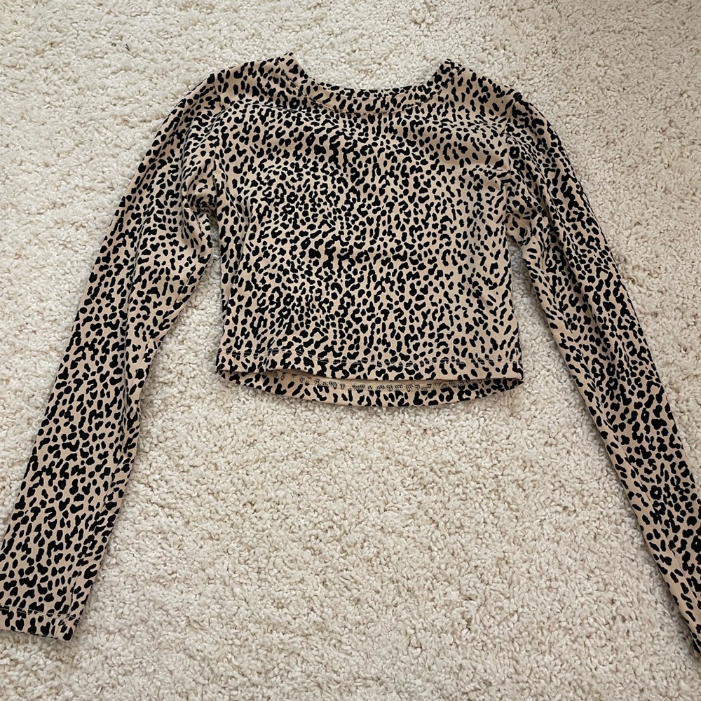 cheetah print long sleeve shirt